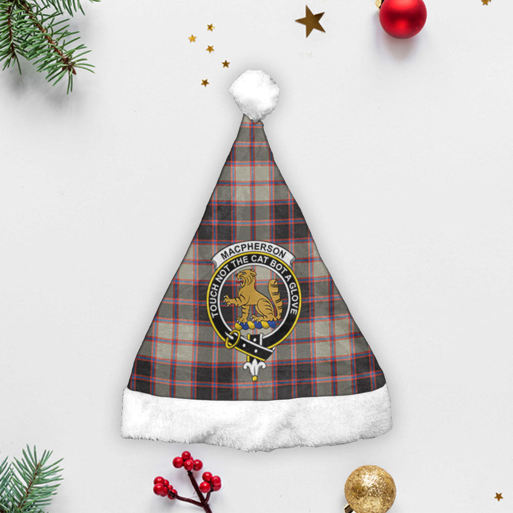 Clan MacPherson Hunting Ancient Tartan Crest Christmas Santa Hat MJ60 MacPherson Hunting Ancient Tartan Tartan Santa Hat   