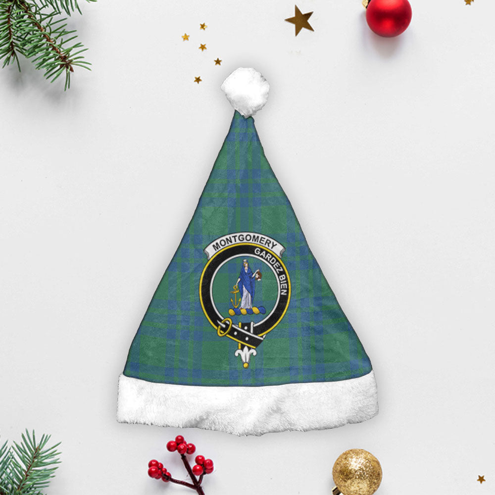 Clan Montgomery Ancient Tartan Crest Christmas Santa Hat QN35 Montgomery Ancient Tartan Tartan Santa Hat   
