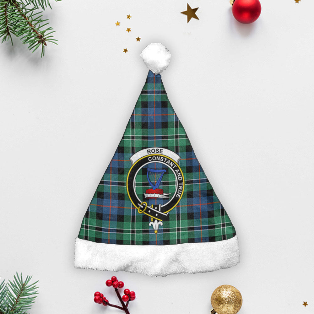 Clan Rose Hunting Ancient Tartan Crest Christmas Santa Hat QB74 Rose Hunting Ancient Tartan Tartan Santa Hat   