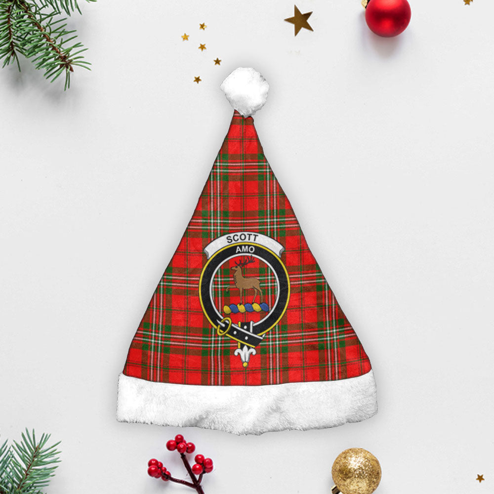 Clan Scott Modern Tartan Crest Christmas Santa Hat ZC35 Clan Scott (Scott Tartan) Tartan Santa Hat   