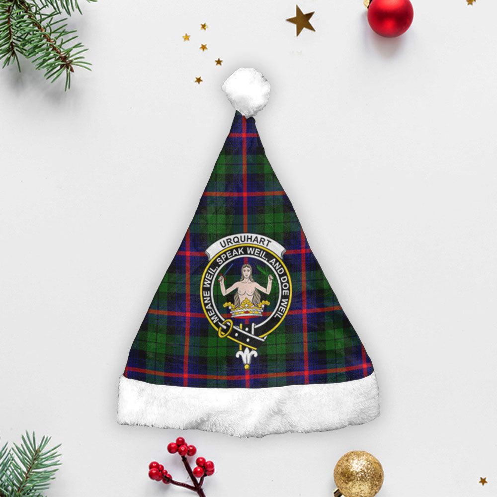 Clan Urquhart Modern Tartan Crest Christmas Santa Hat UZ72 Urquhart Modern Tartan Tartan Santa Hat   
