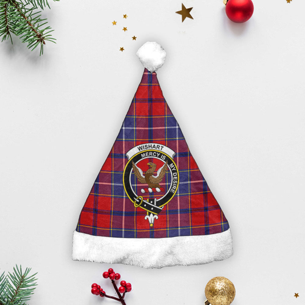 Clan Wishart Dress Tartan Crest Christmas Santa Hat HX32 Wishart Dress Tartan Tartan Santa Hat   