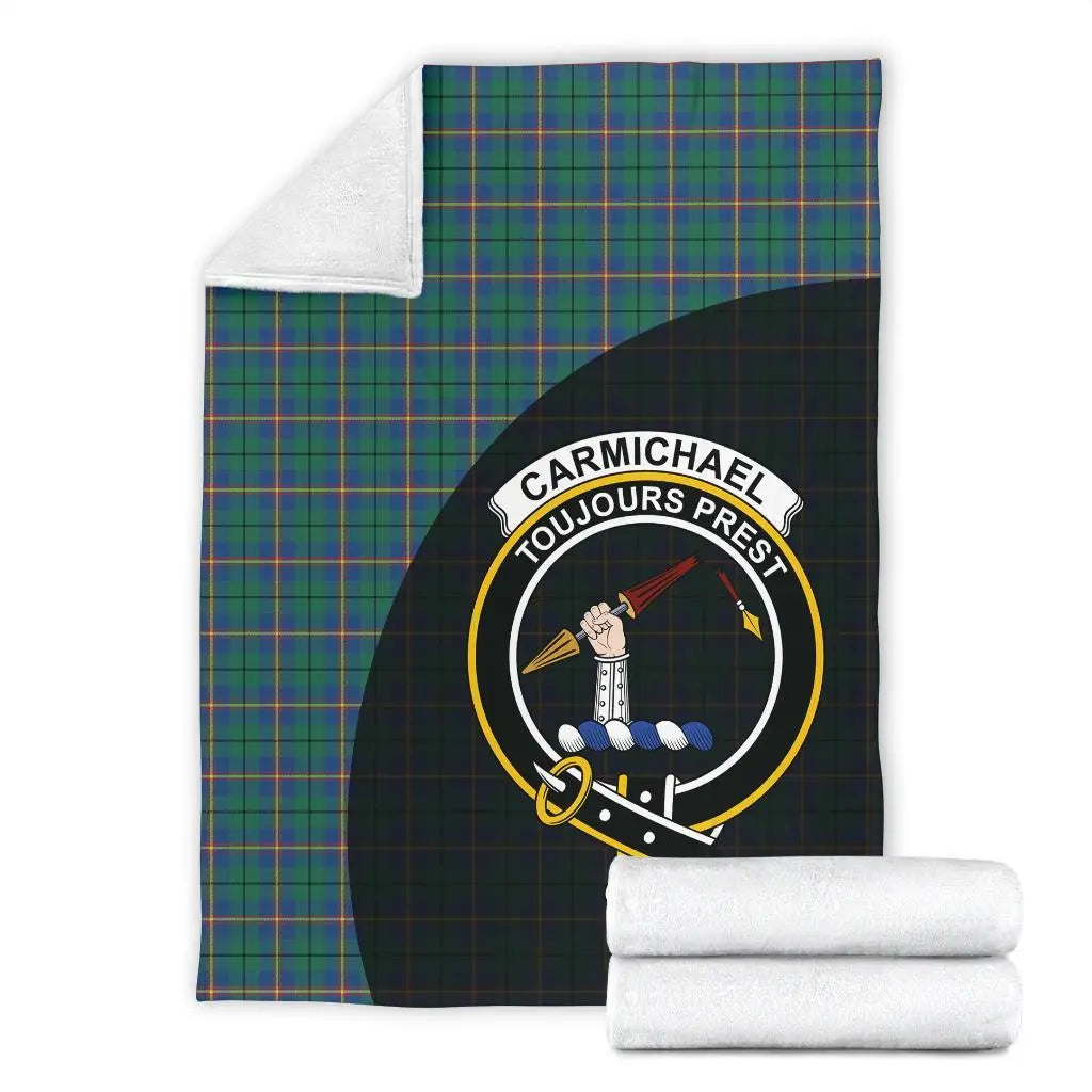 Clan Carmichael Ancient Tartan Crest Blanket Wave Style NK56 Clan Carmichael Tartan Today   