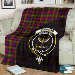 Clan Carnegie Modern Tartan Crest Blanket Wave Style GX46 Clan Carnegie Tartan Today   