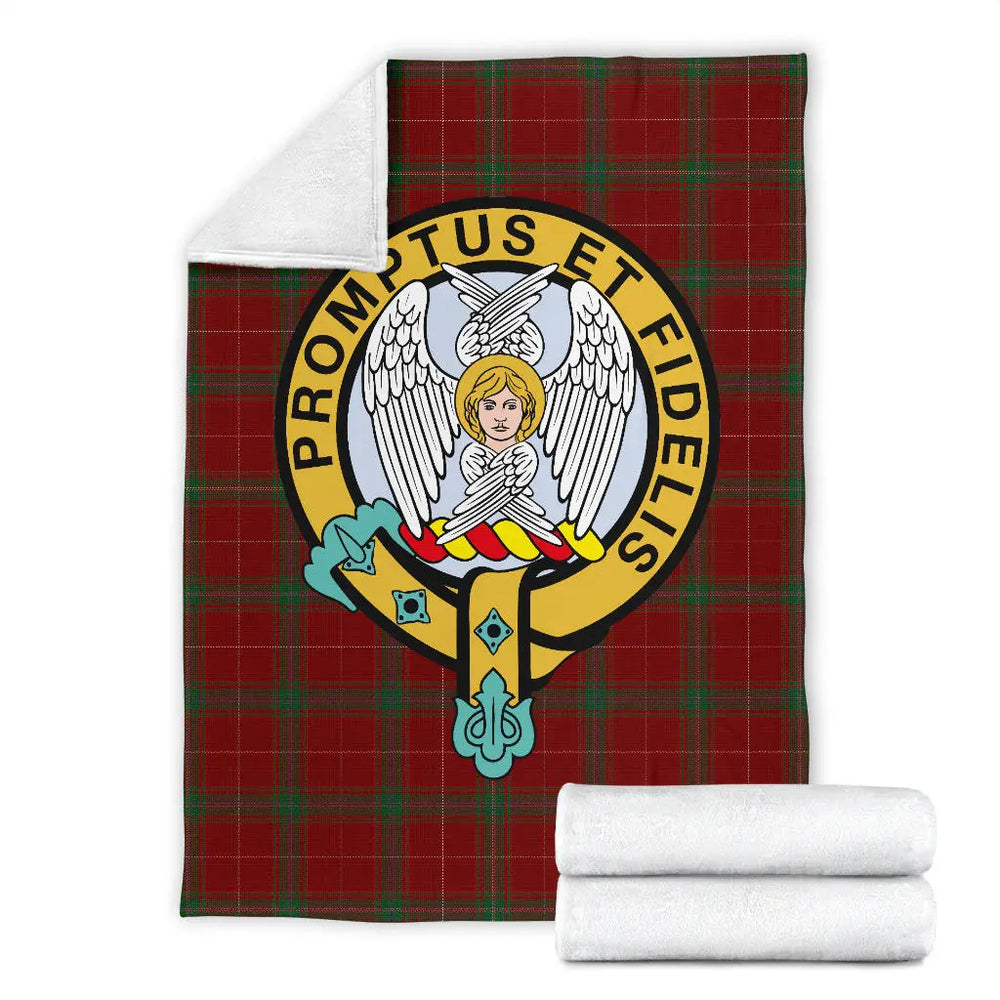 Clan Carruthers Family Tartan Official Crest Blanket 3 Sizes WN11 Clan Carruthers Tartan Today   