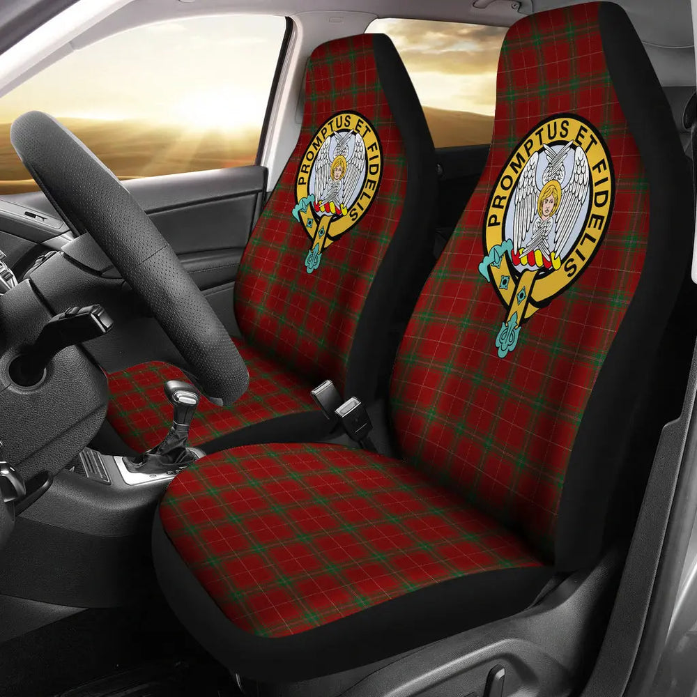 Clan Carruthers Tartan Family Official Crest Car Seat Cover JT38 Clan Carruthers Tartan Today   