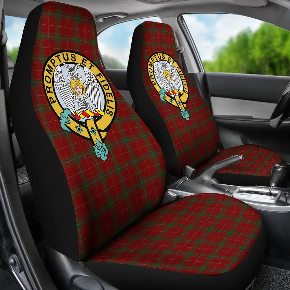 Clan Carruthers Tartan Family Official Crest Car Seat Cover JT38 Clan Carruthers Tartan Today   