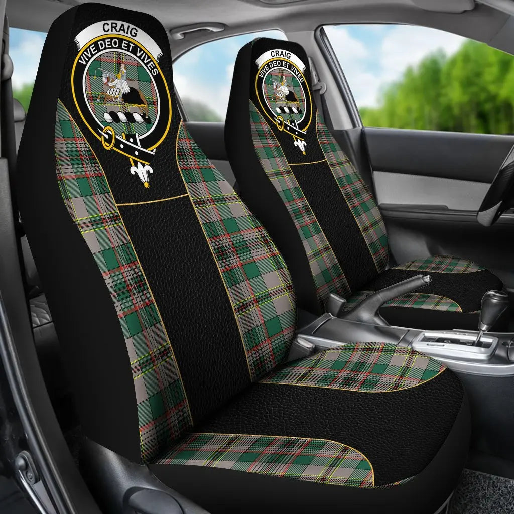 Clan Craig Ancient Tartan Crest Car Seat Cover  Special VersionHW89 Clan Craig Tartan Today   
