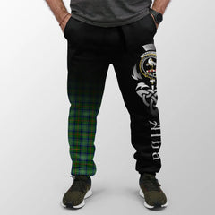 Clan Cranstoun Tartan Crest Jogger Sweatpants  Alba Celtic Style HV42 Clan Cranstoun Tartan Today   