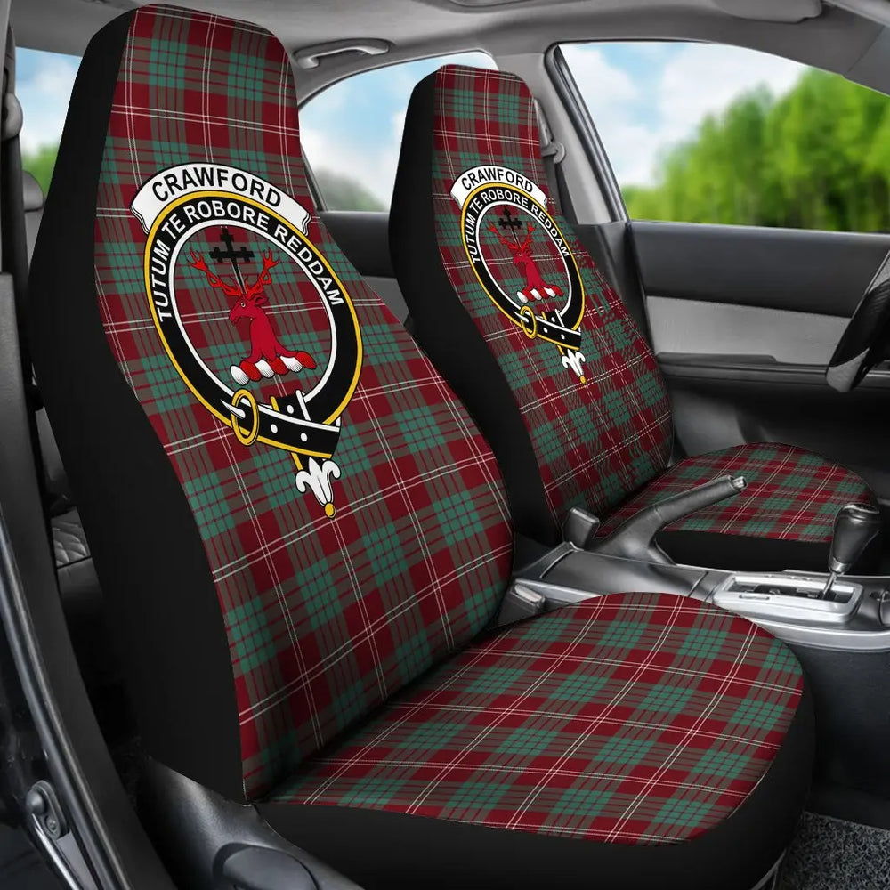 Clan Crawford Tartan Crest Car Seat Cover YP13 Clan Crawford Tartan Today   