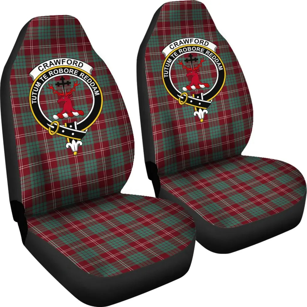 Clan Crawford Tartan Crest Car Seat Cover YP13 Clan Crawford Tartan Today   