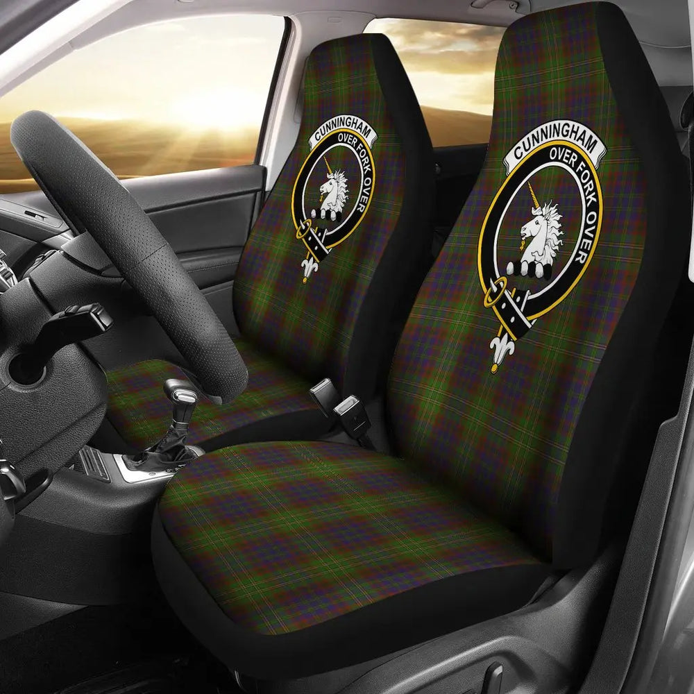 Clan Cunningham Tartan Crest Car Seat Cover SI82 Clan Cunningham Tartan Today   