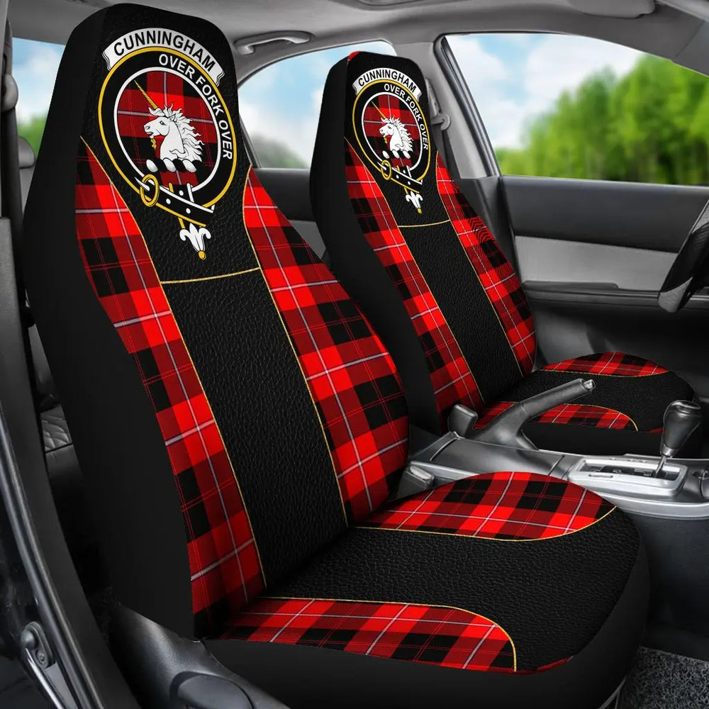 Clan Cunningham Tartan Crest Special Style Car Seat Cover BK94 Clan Cunningham Tartan Today   