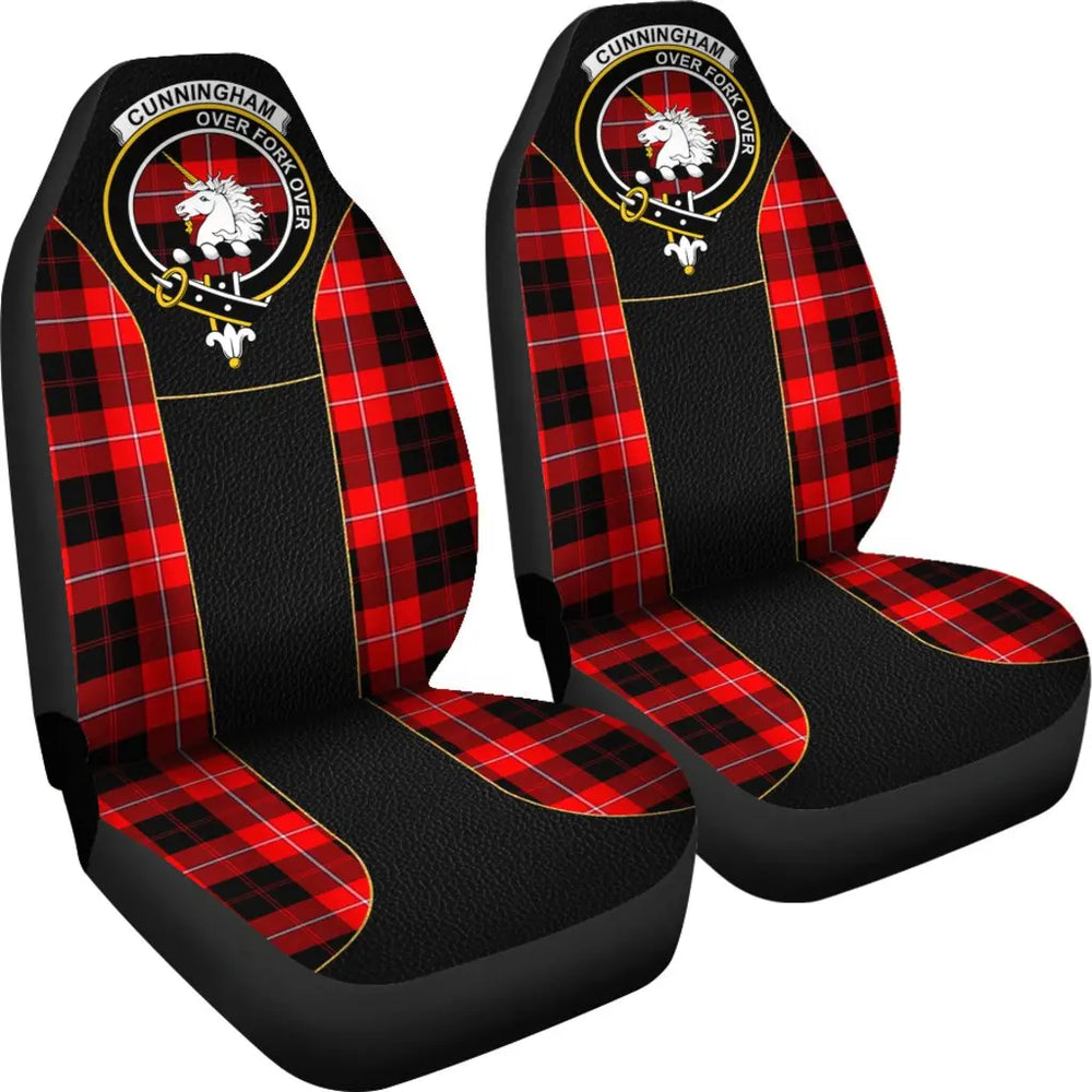 Clan Cunningham Tartan Crest Special Style Car Seat Cover BK94 Clan Cunningham Tartan Today   