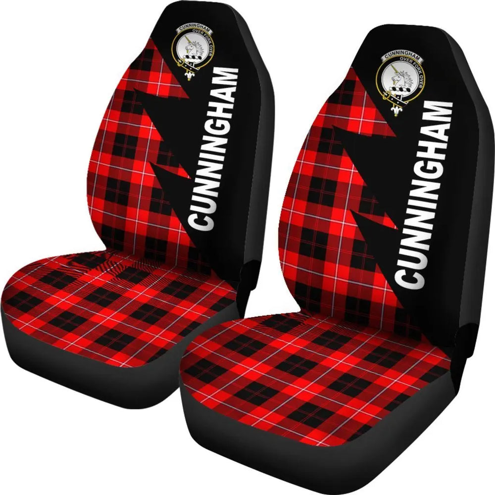 Clan Cunningham Tartan Family Crest Flash Style Car Seat Cover EA74 Clan Cunningham Tartan Today   