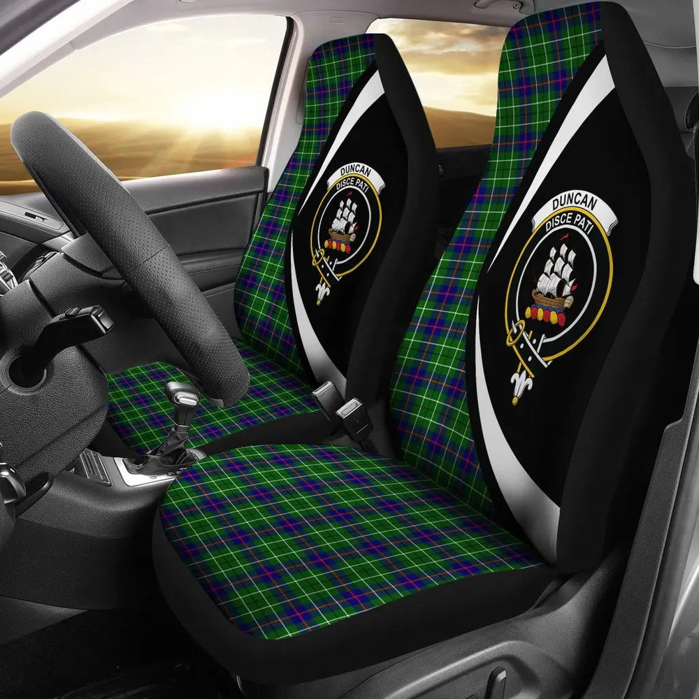 Clan Duncan Modern Tartan Circle Style Car Seat Cover SA40 Clan Duncan Tartan Today   