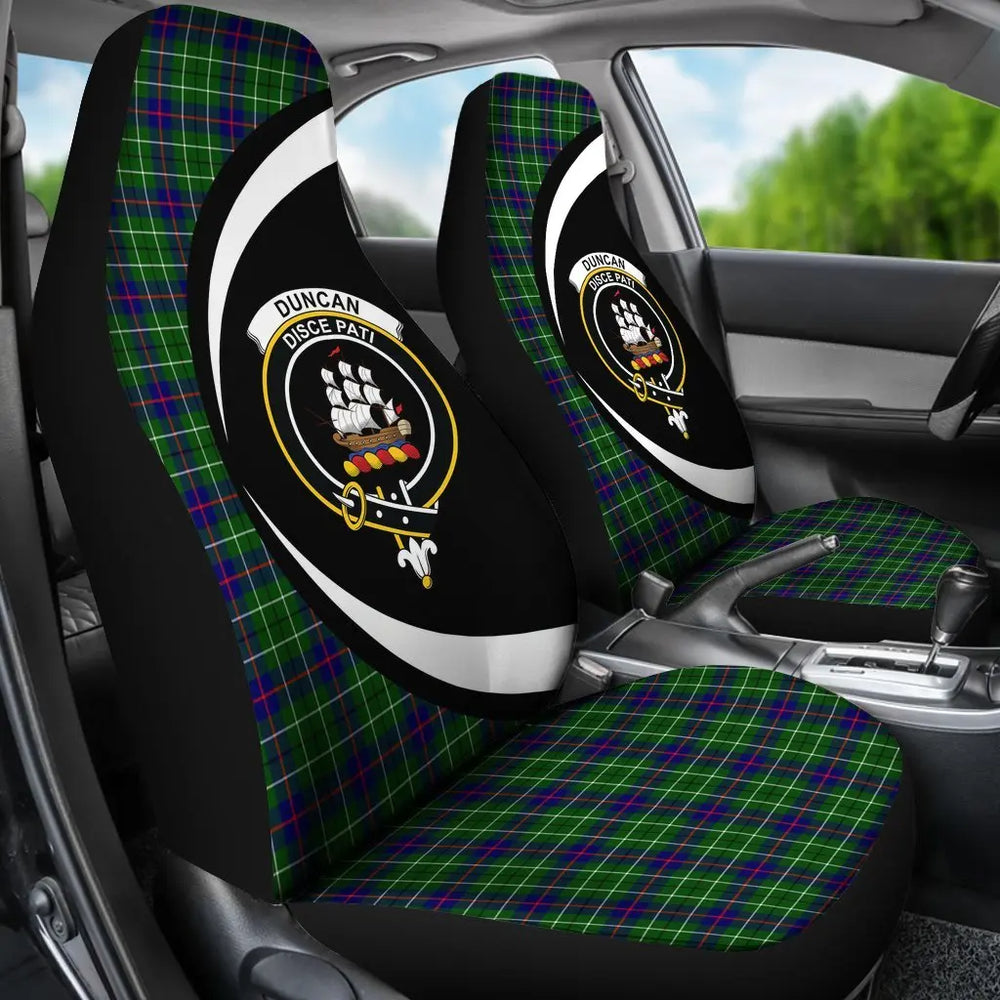 Clan Duncan Modern Tartan Circle Style Car Seat Cover SA40 Clan Duncan Tartan Today   