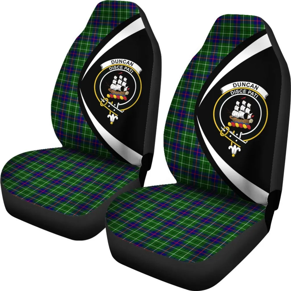 Clan Duncan Modern Tartan Circle Style Car Seat Cover SA40 Clan Duncan Tartan Today   