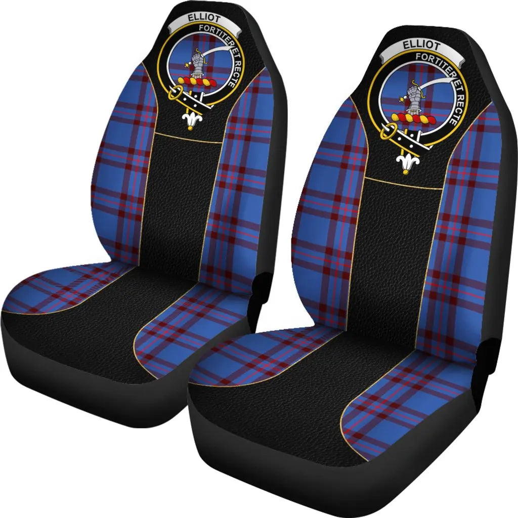 Clan Elliot Tartan Crest Car Seat Cover ER33 Clan Elliot Tartan Today   