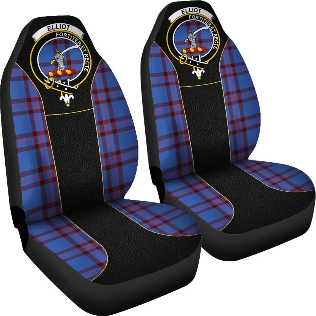 Clan Elliot Tartan Crest Car Seat Cover ER33 Clan Elliot Tartan Today   