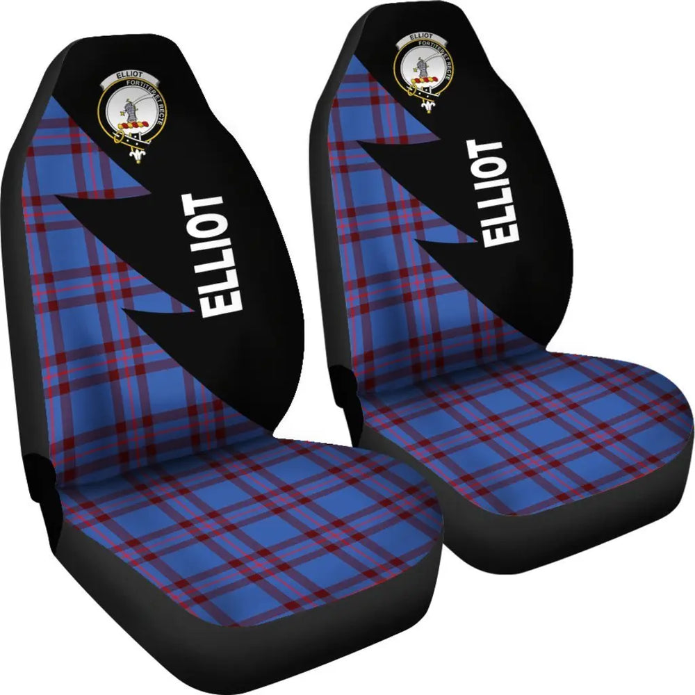 Clan Elliot Tartan Crest Car Seat Cover LS65 Clan Elliot Tartan Today   