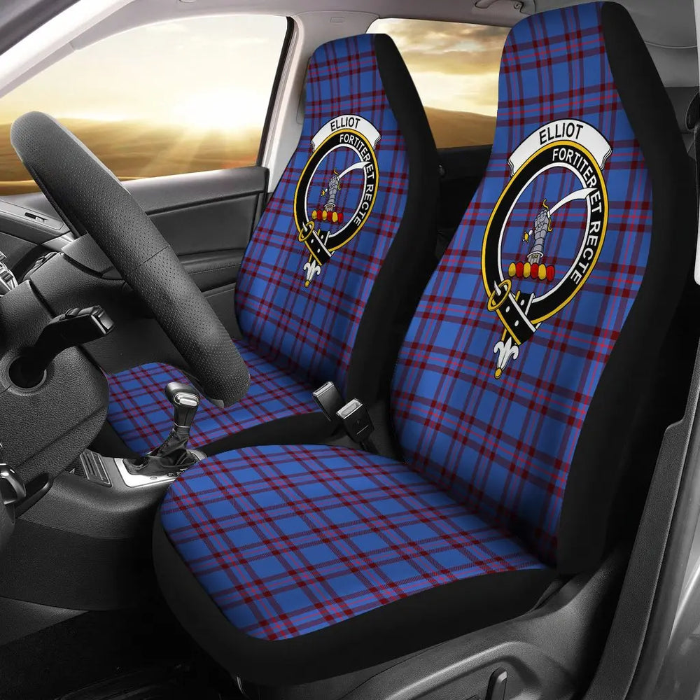 Clan Elliot Tartan Crest Car Seat Cover PA36 Clan Elliot Tartan Today   