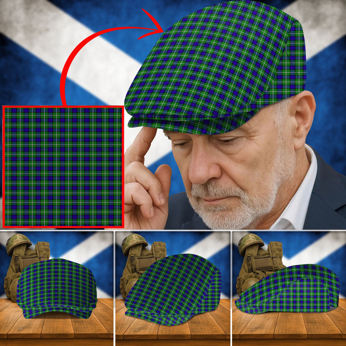 Clan Alexander Tartan Flat Cap KO61 Alexander Tartan Tartan Today