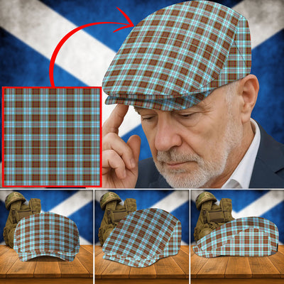Clan Anderson Ancient Tartan Flat Cap XE72