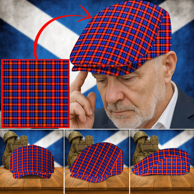 Clan Anstruther Tartan Flat Cap AA93