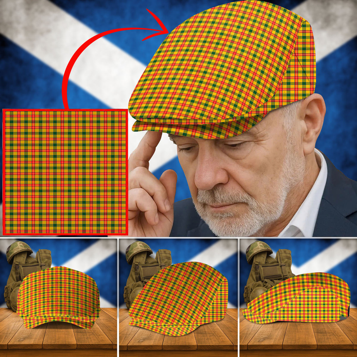Clan Baxter Tartan Flat Cap XZ66 Baxter Tartan Tartan Today