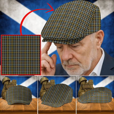 Clan Campbell Argyll Weathered Tartan Flat Cap CV74