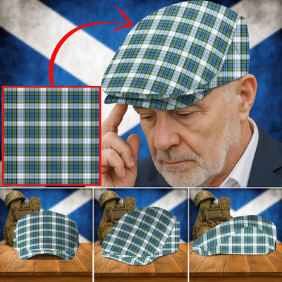 Clan Campbell Dress Ancient Tartan Flat Cap SL69