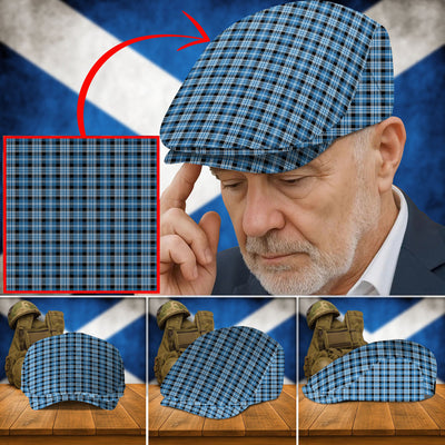 Clan Clark Ancient Tartan Flat Cap KJ95