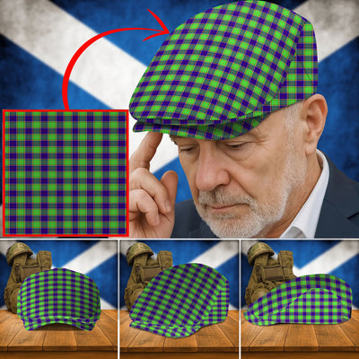 Clan Colville Tartan Flat Cap JE75