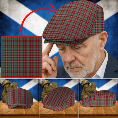 Clan Crawford Modern Tartan Flat Cap QZ62