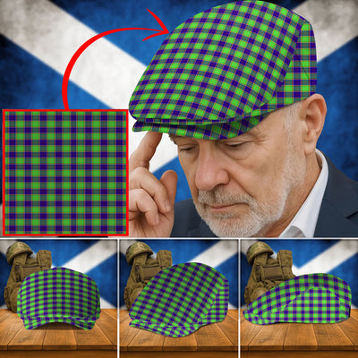Clan Dalrymple Tartan Flat Cap TU24