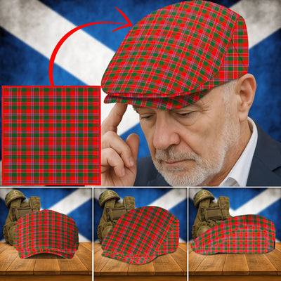 Clan Dalziel Modern Tartan Flat Cap OF64