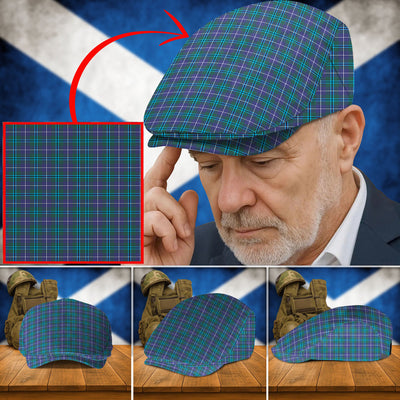 Clan Douglas Modern Tartan Flat Cap ZX41