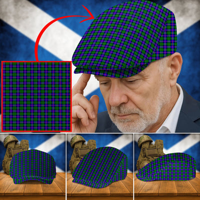 Clan Durham District Tartan Flat Cap QA70