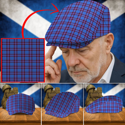 Clan Elliot Modern Tartan Flat Cap JU94