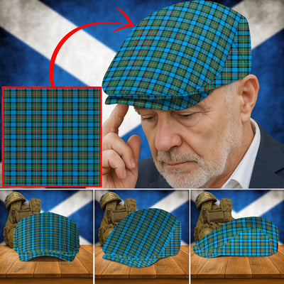 Clan Fergusson Ancient Tartan Flat Cap ZG49