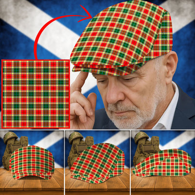 Clan Gibbs Tartan Flat Cap QE74