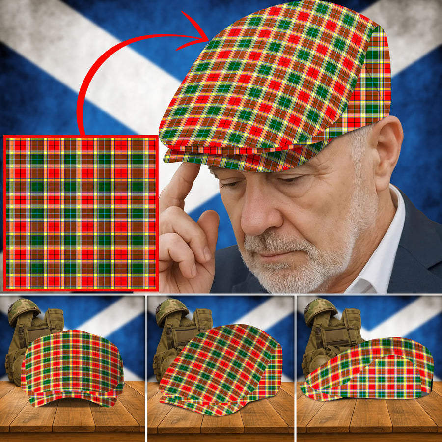 Clan Gibbs Tartan Flat Cap