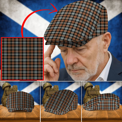Clan Gunn Weathered Tartan Flat Cap LZ62