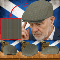 Clan Haig Check Tartan Flat Cap EO49 Haig Check Tartan Tartan Today