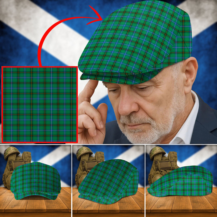 Clan Henderson Ancient Tartan Flat Cap