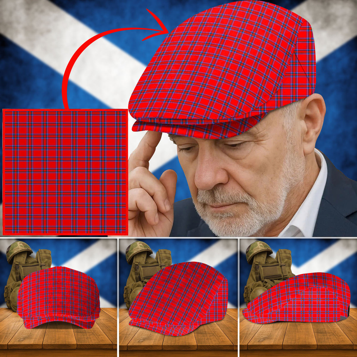 Clan Inverness District Tartan Flat Cap JG59 Inverness District Tartan Tartan Today