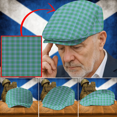 Clan Irvine Tartan Flat Cap OB90