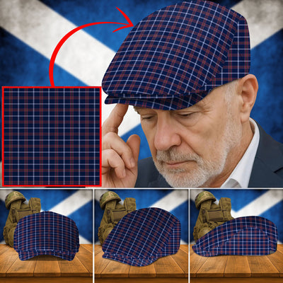 Clan Jewish Tartan Tartan Flat Cap EC55
