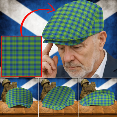 Clan Johnston Ancient Tartan Flat Cap NV14